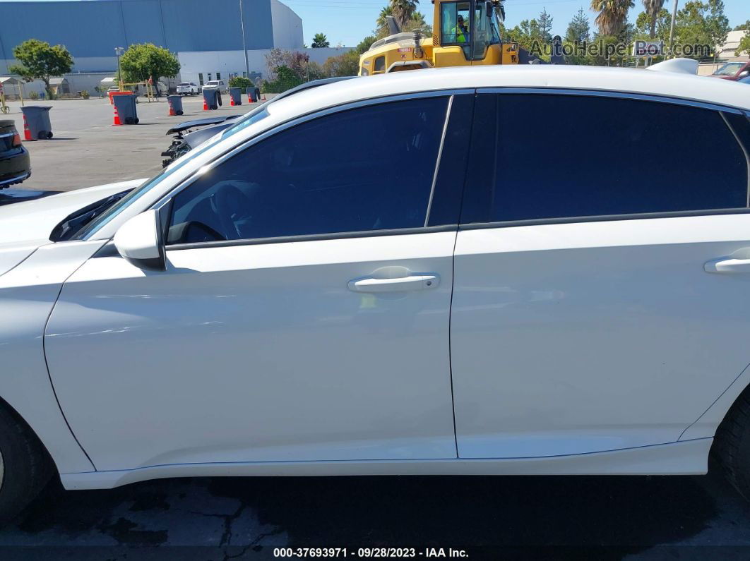 2019 Honda Accord Lx White vin: 1HGCV1F13KA071891