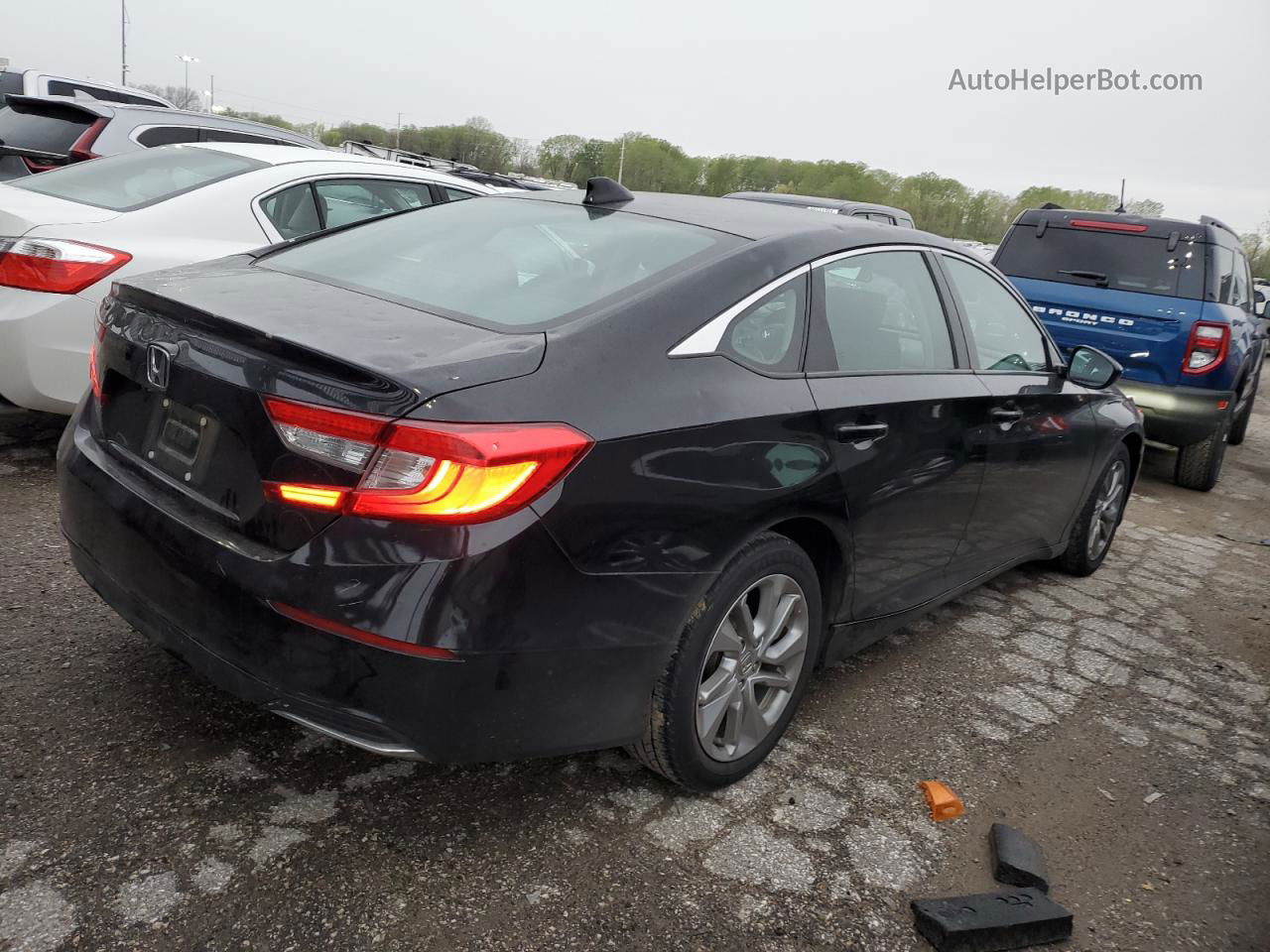 2019 Honda Accord Lx Черный vin: 1HGCV1F13KA105781