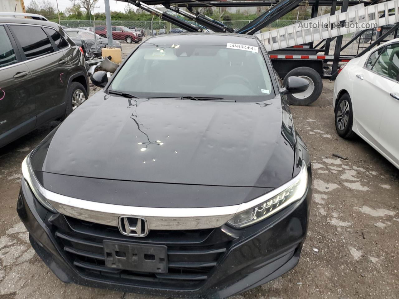 2019 Honda Accord Lx Черный vin: 1HGCV1F13KA105781