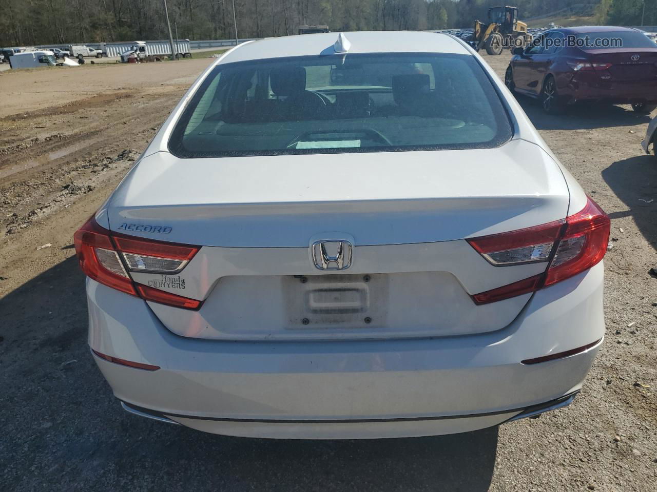 2019 Honda Accord Lx White vin: 1HGCV1F13KA138960