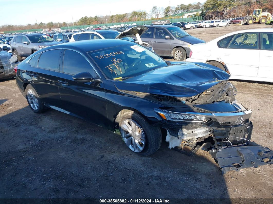 2019 Honda Accord Lx Black vin: 1HGCV1F13KA163695