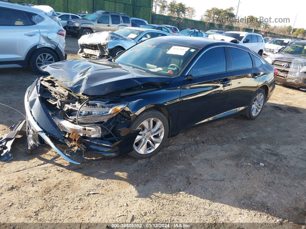 2019 Honda Accord Lx Black vin: 1HGCV1F13KA163695