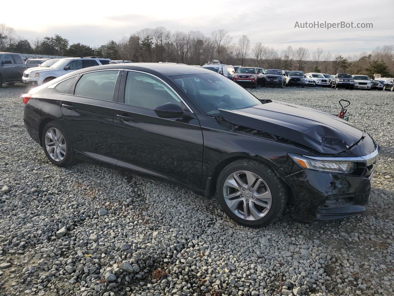 2020 Honda Accord Lx Black vin: 1HGCV1F13LA019002