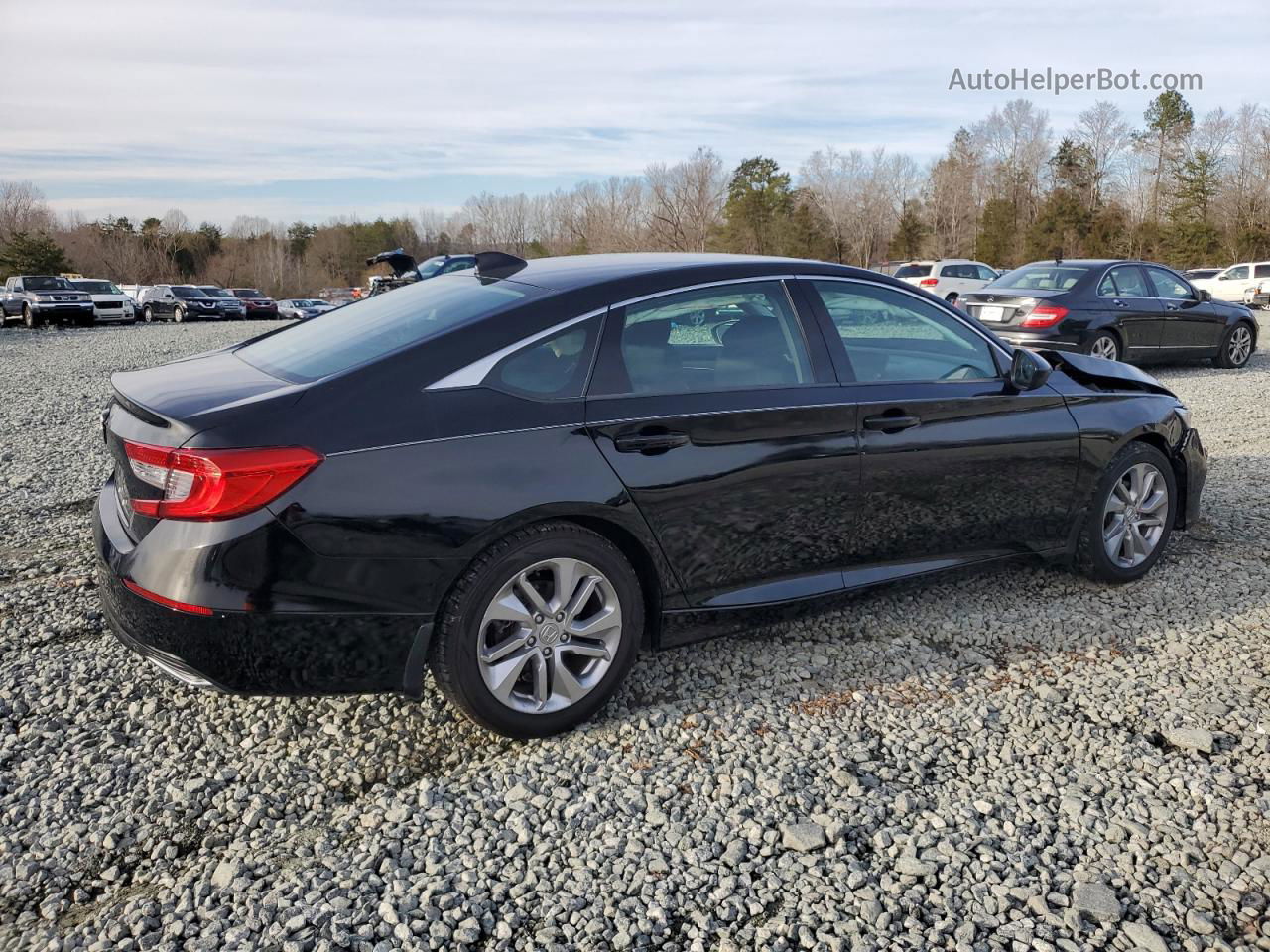 2020 Honda Accord Lx Black vin: 1HGCV1F13LA019002