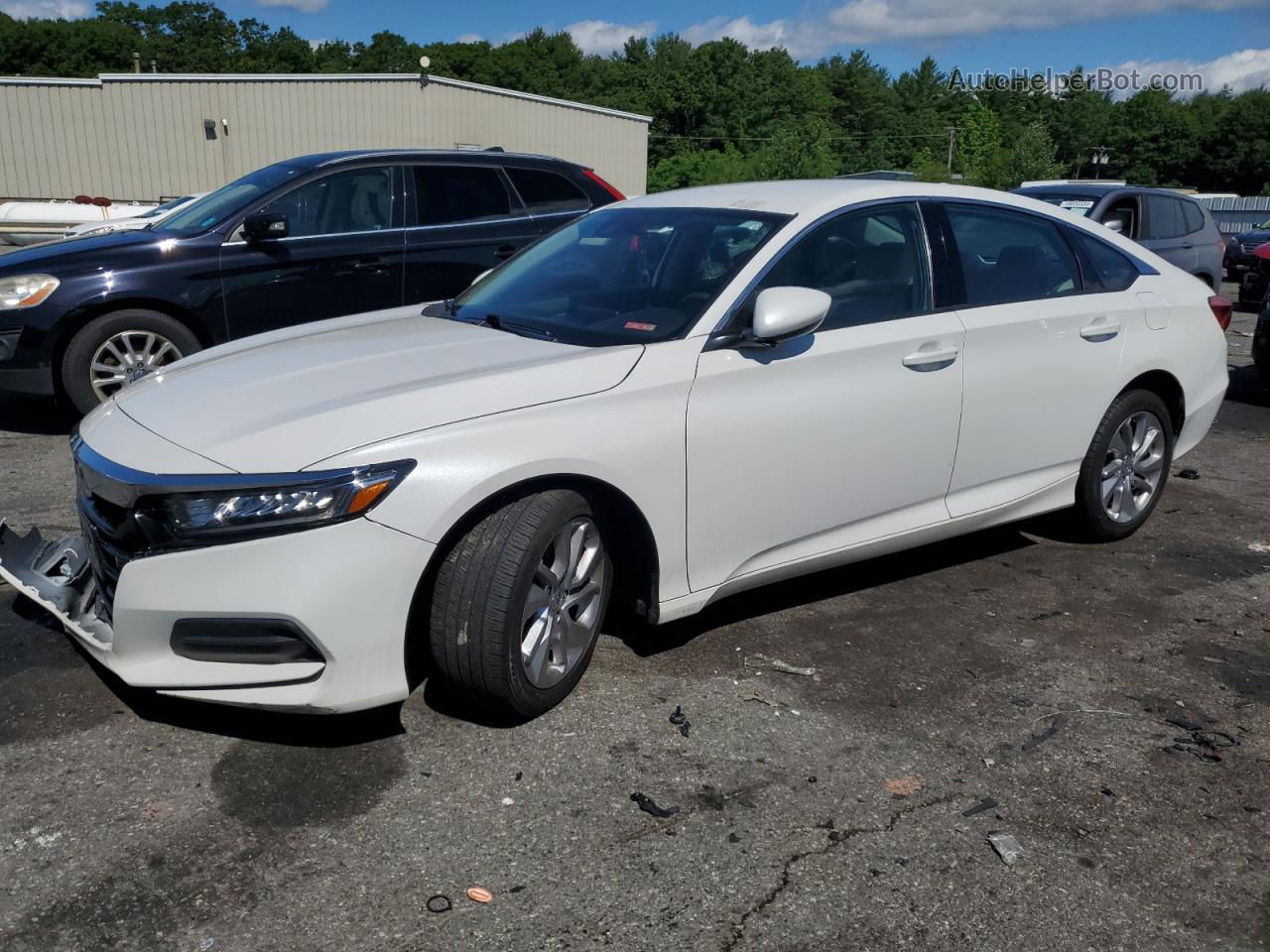 2020 Honda Accord Lx White vin: 1HGCV1F13LA113283