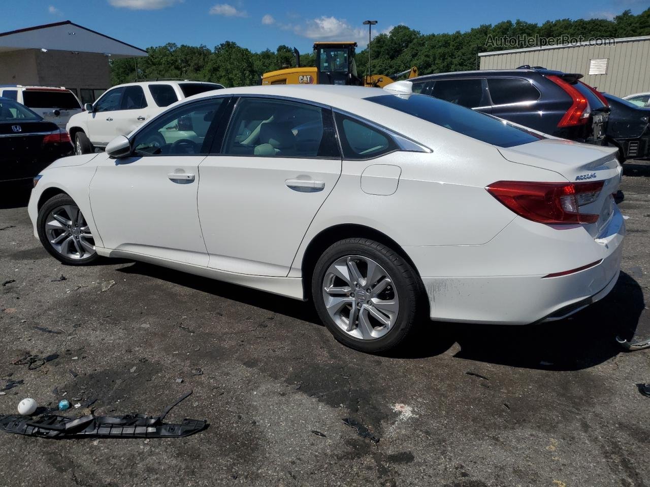 2020 Honda Accord Lx White vin: 1HGCV1F13LA113283