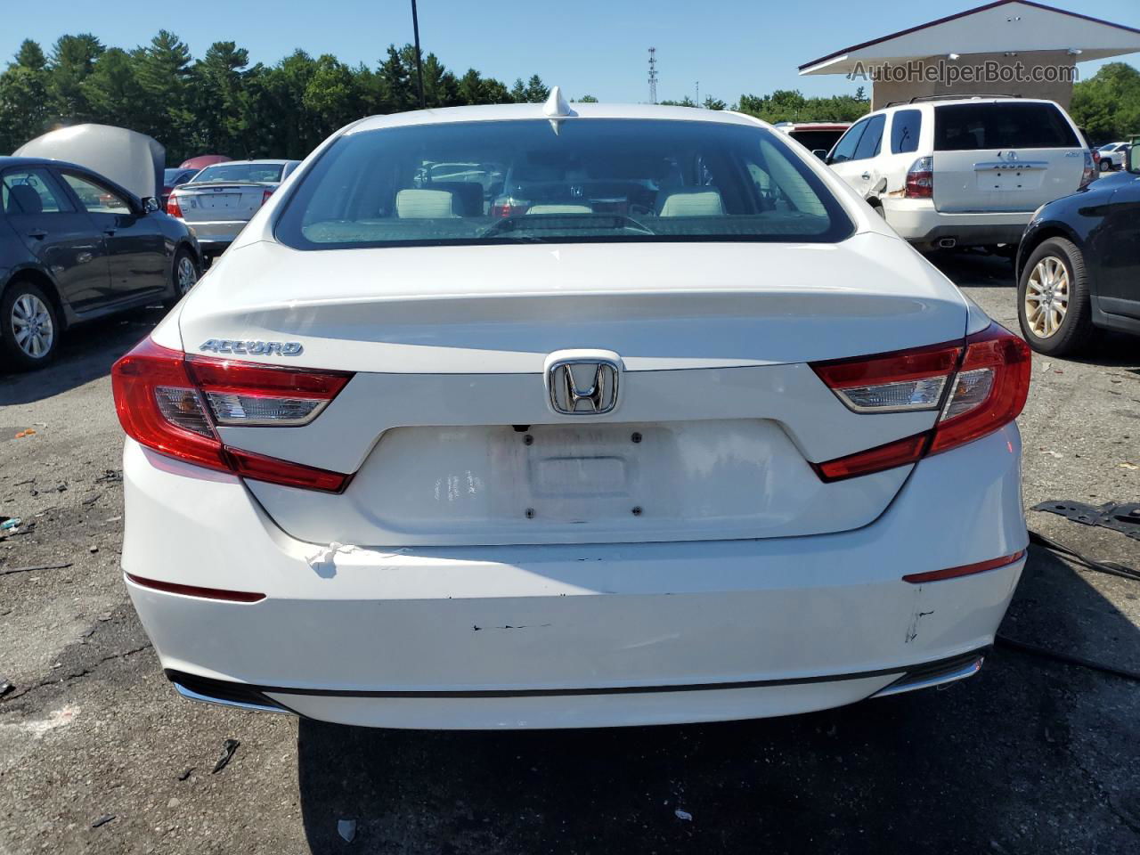 2020 Honda Accord Lx White vin: 1HGCV1F13LA113283