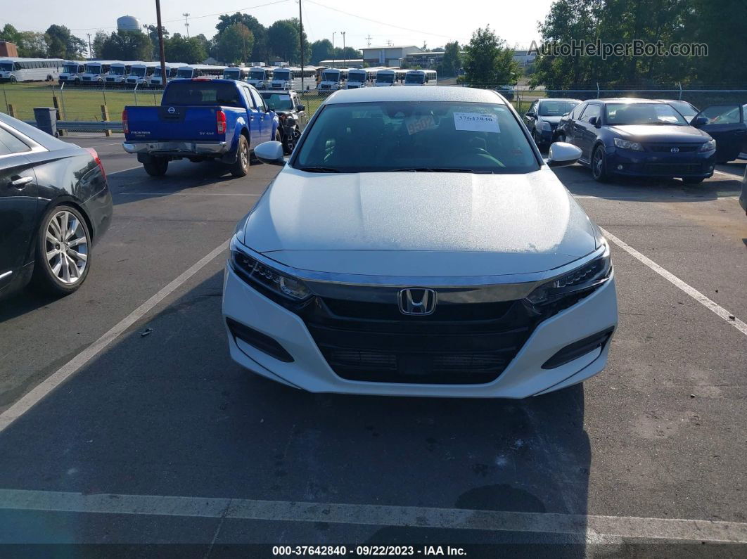 2018 Honda Accord Lx White vin: 1HGCV1F14JA046724