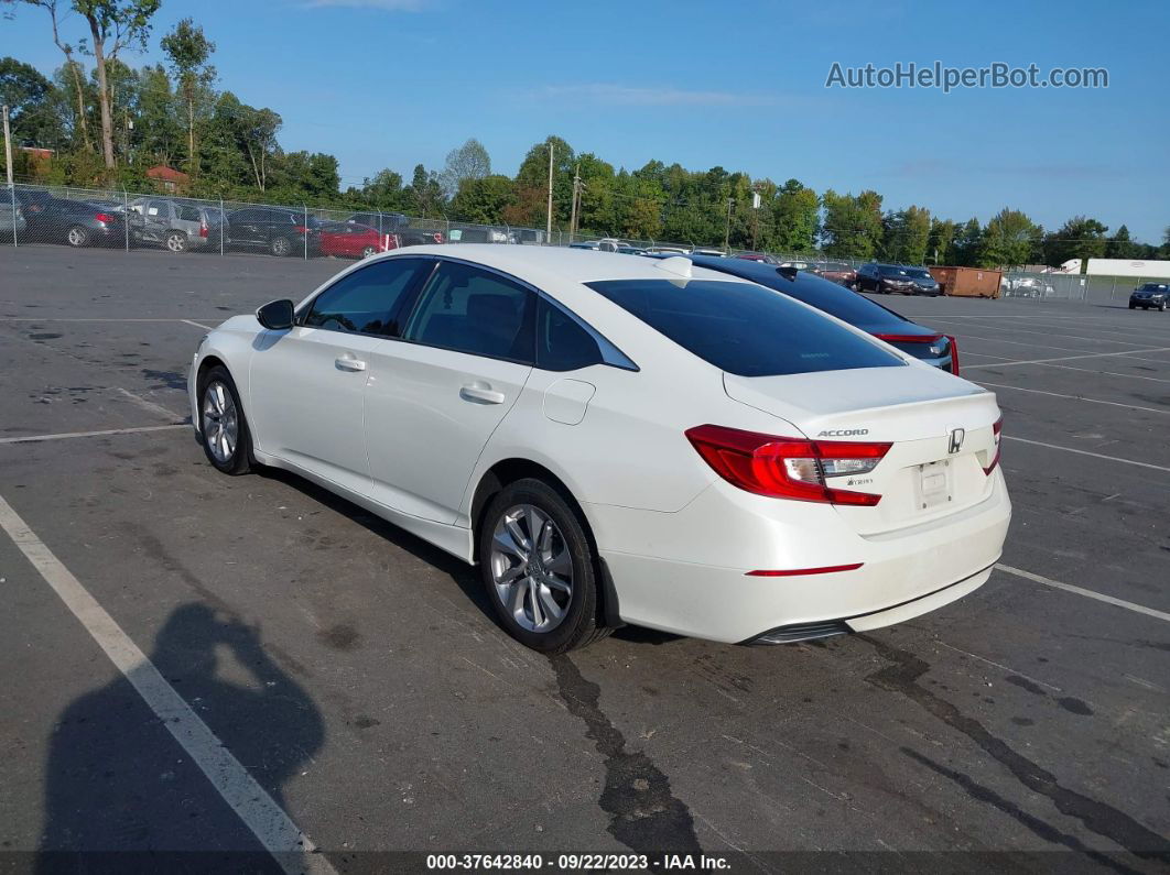 2018 Honda Accord Lx White vin: 1HGCV1F14JA046724