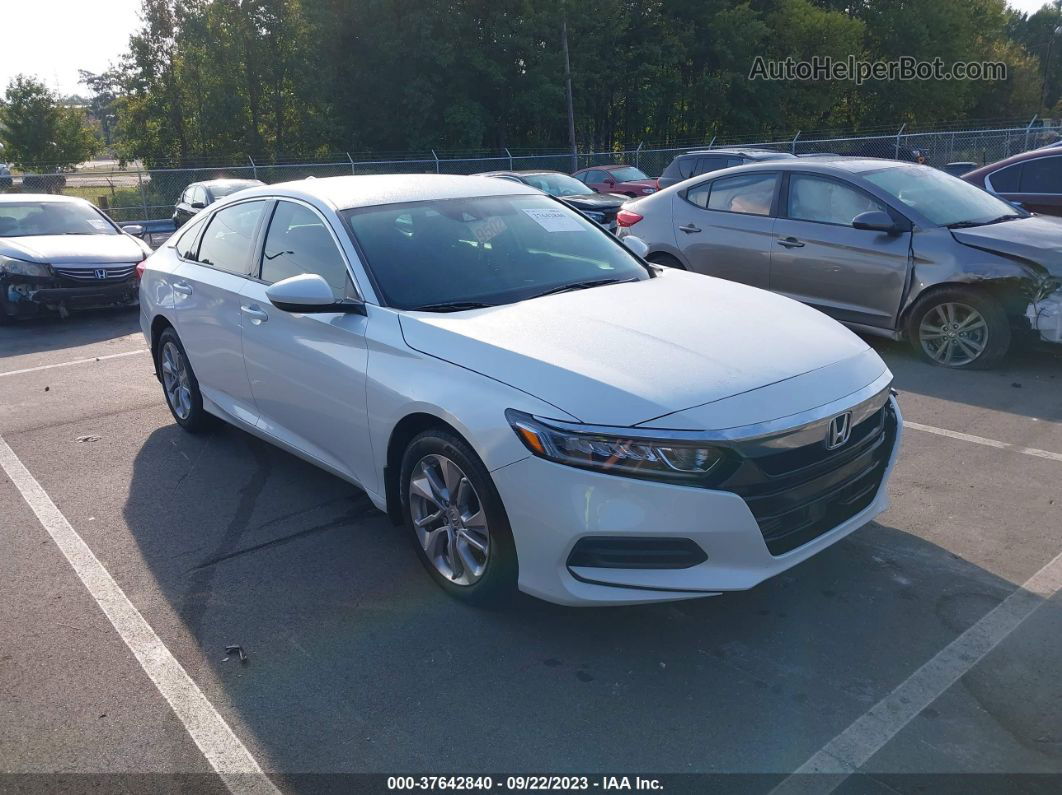 2018 Honda Accord Lx White vin: 1HGCV1F14JA046724