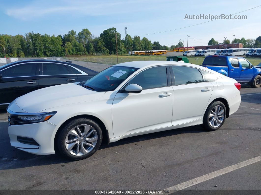 2018 Honda Accord Lx White vin: 1HGCV1F14JA046724