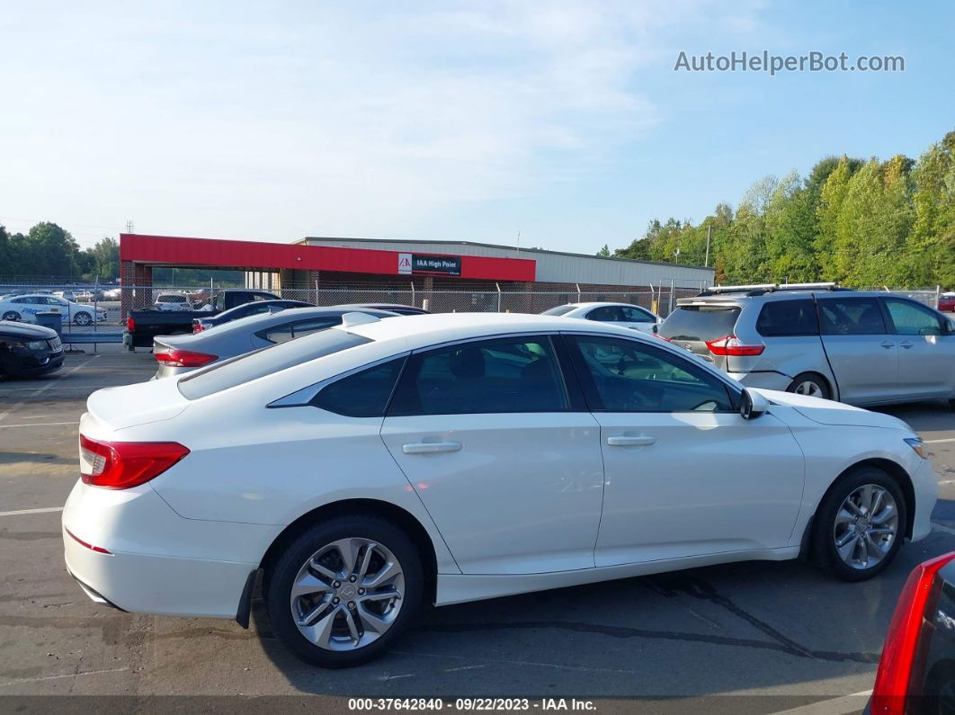 2018 Honda Accord Lx White vin: 1HGCV1F14JA046724