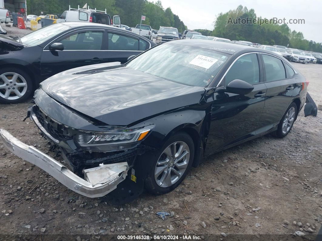 2018 Honda Accord Lx Black vin: 1HGCV1F14JA058176