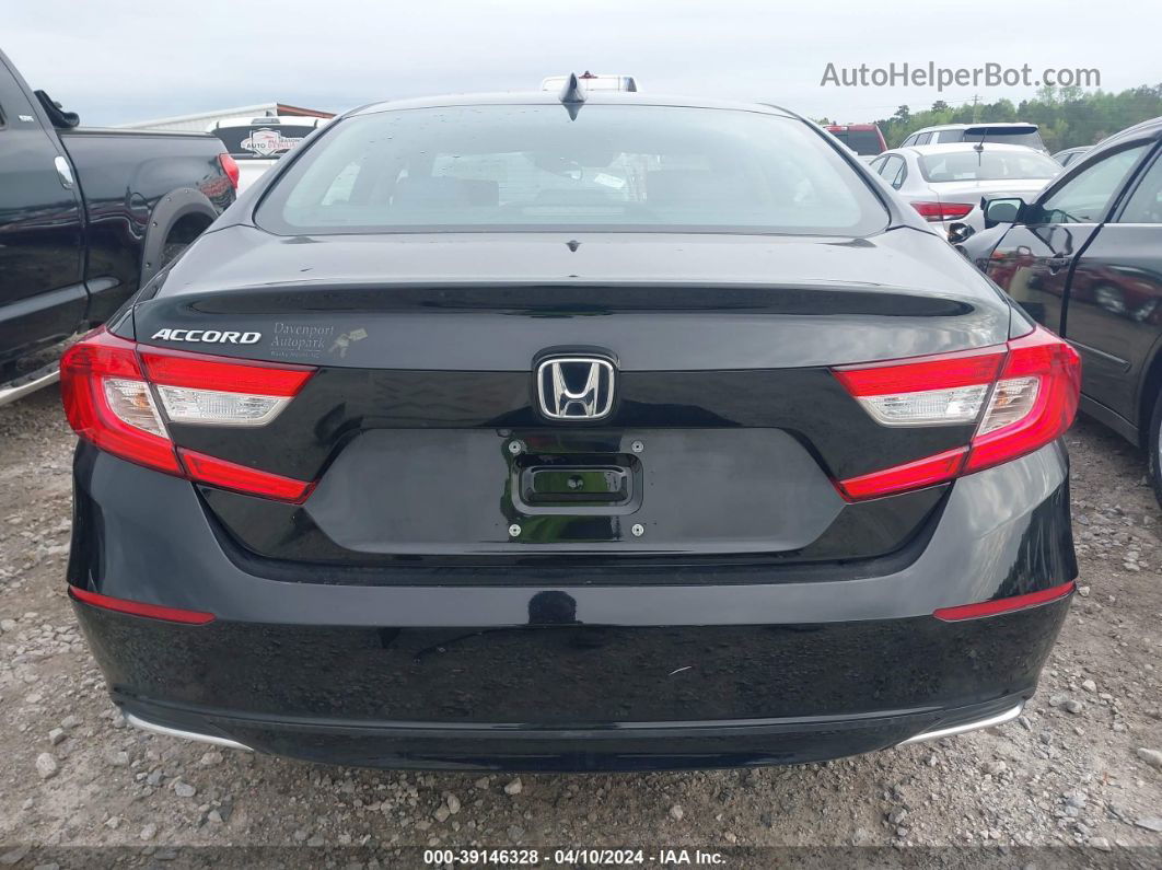 2018 Honda Accord Lx Black vin: 1HGCV1F14JA058176