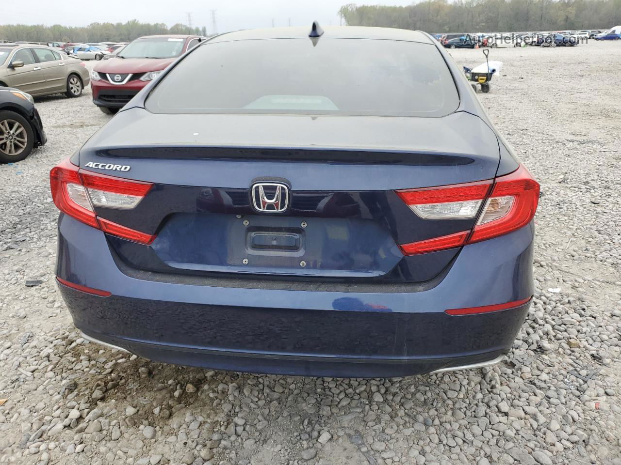 2018 Honda Accord Lx Blue vin: 1HGCV1F14JA061238