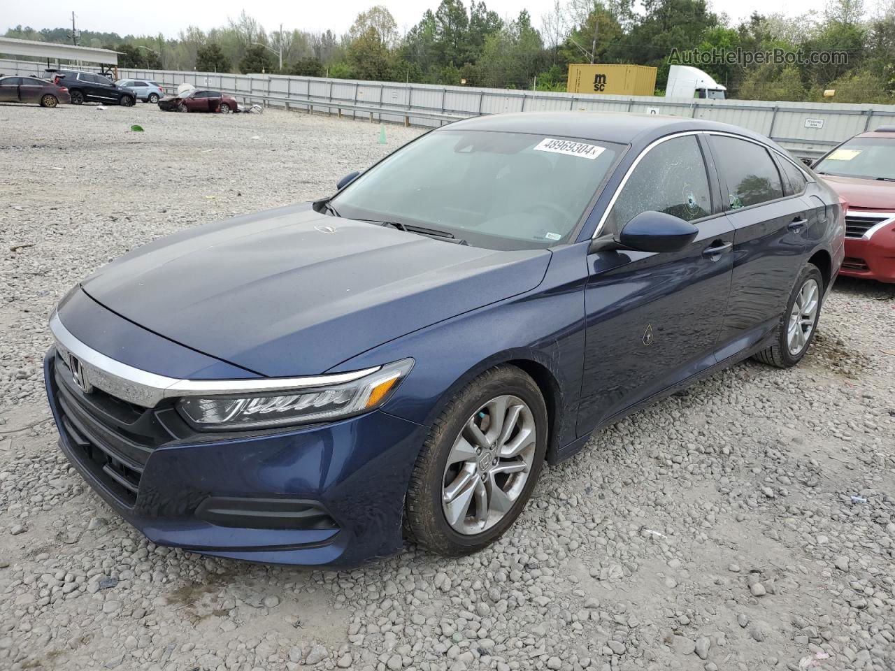 2018 Honda Accord Lx Синий vin: 1HGCV1F14JA061238