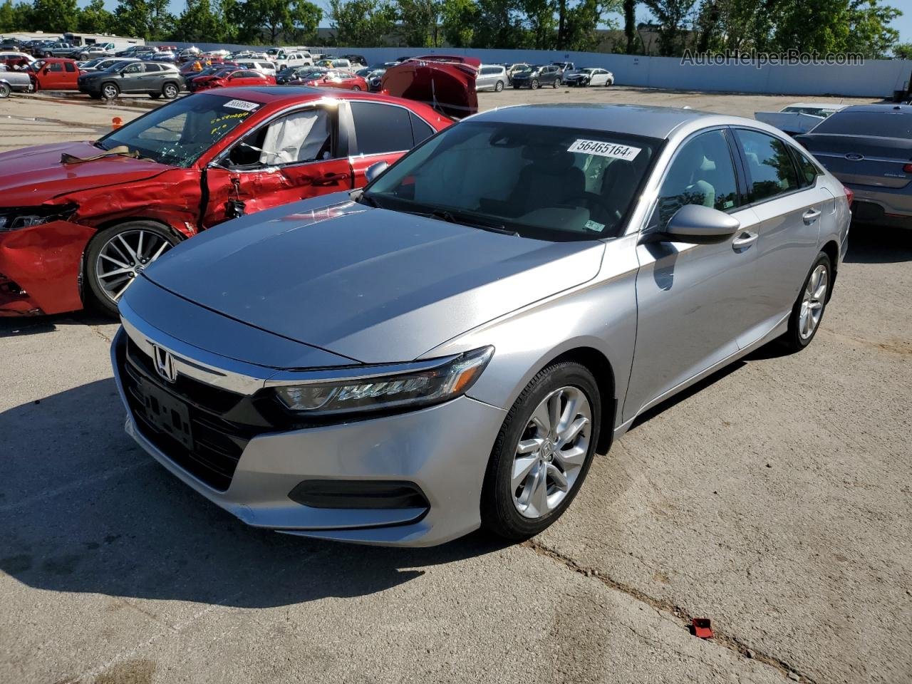 2018 Honda Accord Lx Gray vin: 1HGCV1F14JA095888