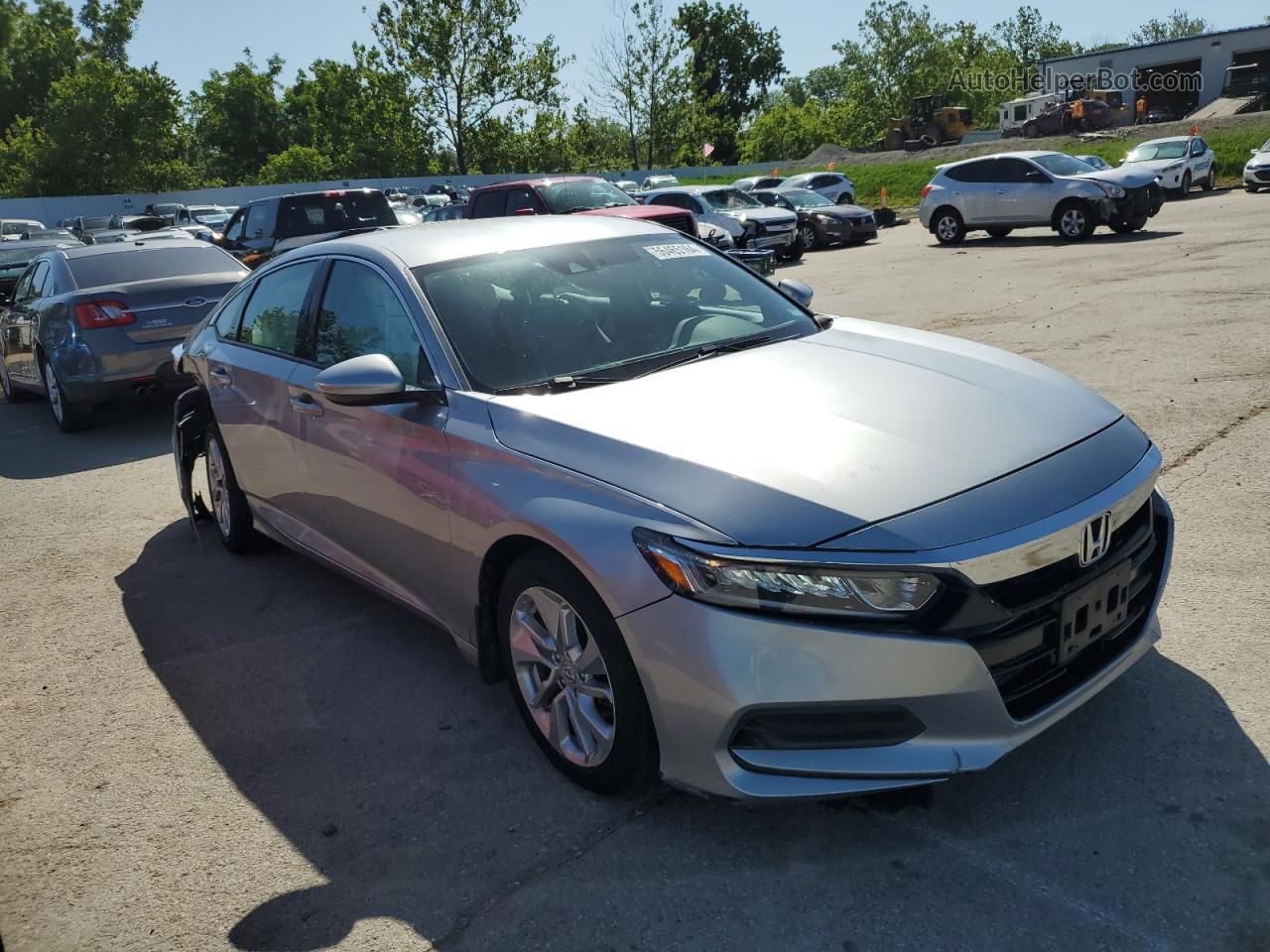 2018 Honda Accord Lx Gray vin: 1HGCV1F14JA095888