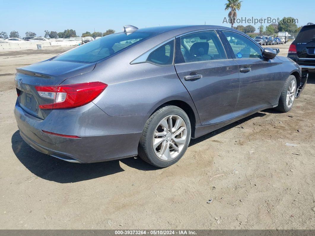 2018 Honda Accord Lx Gray vin: 1HGCV1F14JA212658