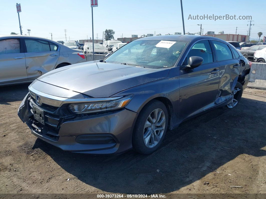 2018 Honda Accord Lx Gray vin: 1HGCV1F14JA212658