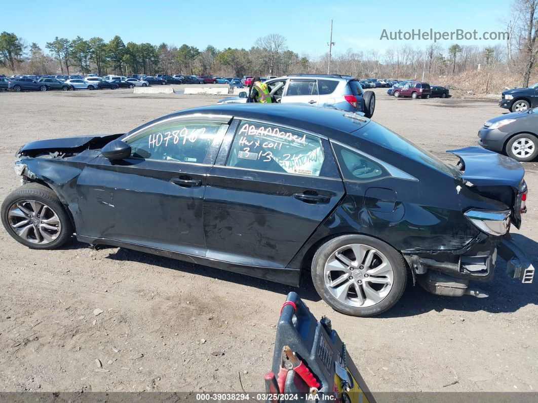 2018 Honda Accord Lx Black vin: 1HGCV1F14JA220954