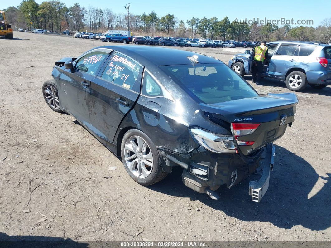 2018 Honda Accord Lx Black vin: 1HGCV1F14JA220954