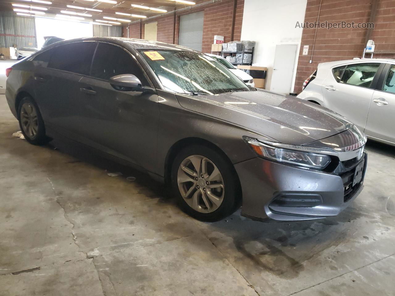 2018 Honda Accord Lx Gray vin: 1HGCV1F14JA240492