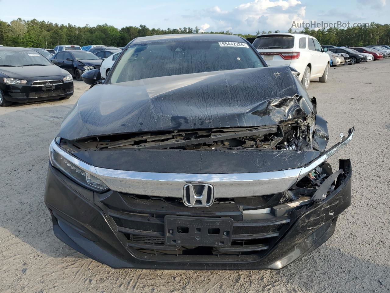 2018 Honda Accord Lx Black vin: 1HGCV1F14JA247751