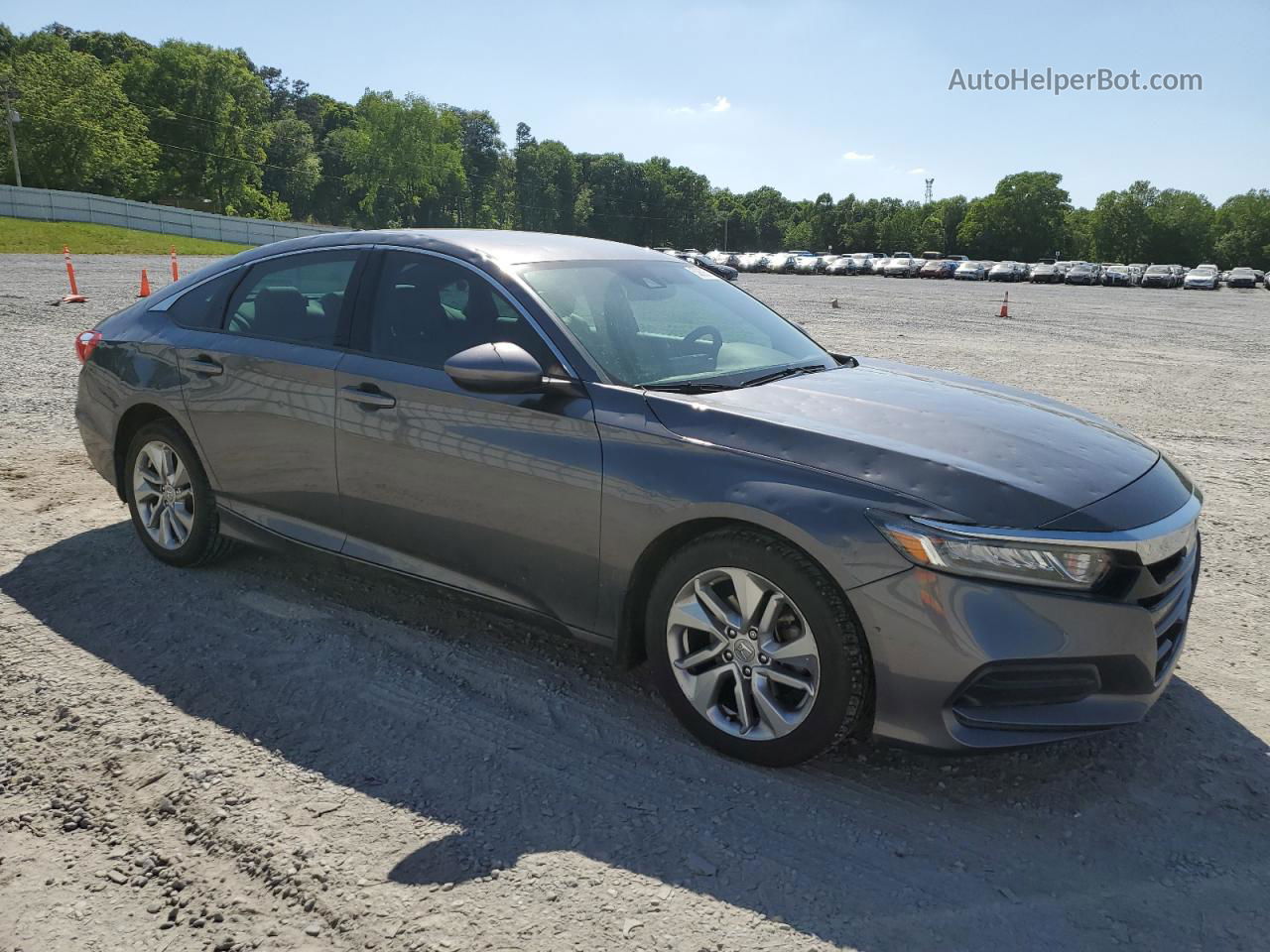 2019 Honda Accord Lx Gray vin: 1HGCV1F14KA015457