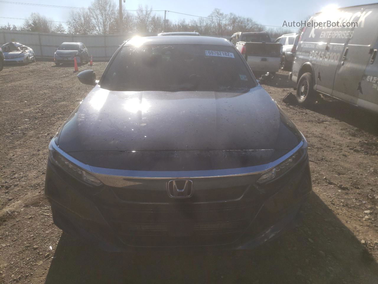 2019 Honda Accord Lx Blue vin: 1HGCV1F14KA039144