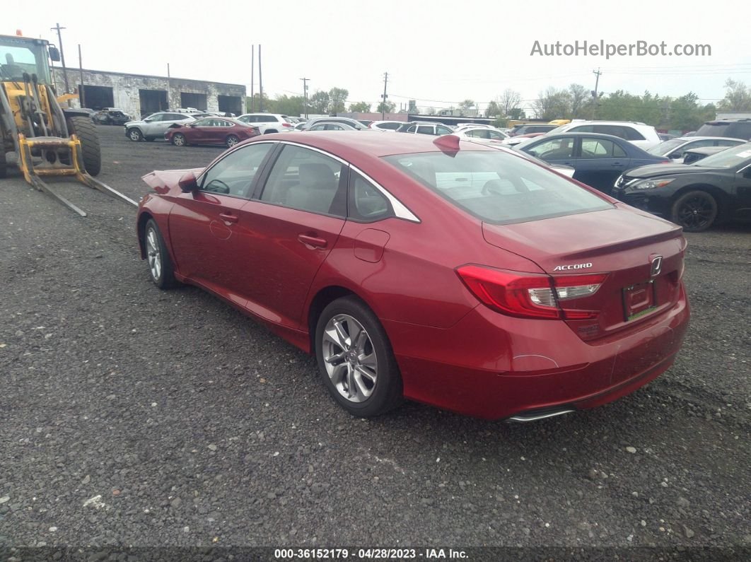 2019 Honda Accord Lx Red vin: 1HGCV1F14KA083290