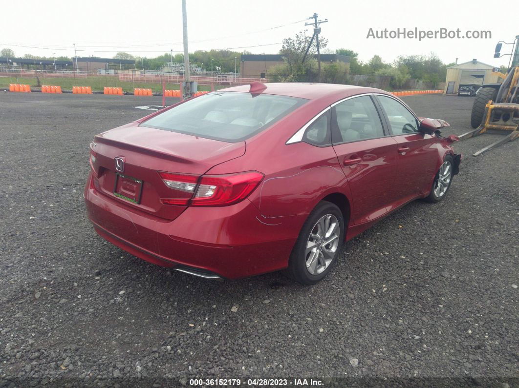 2019 Honda Accord Lx Red vin: 1HGCV1F14KA083290