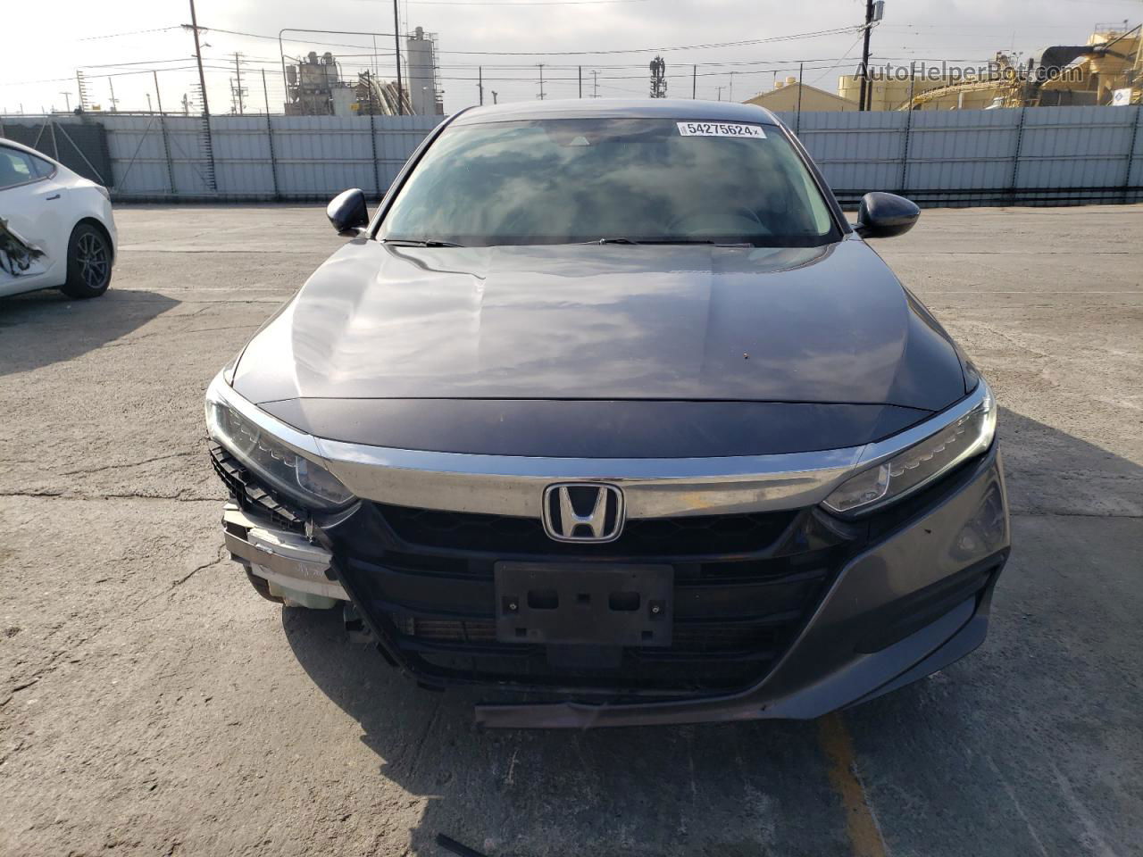 2019 Honda Accord Lx Gray vin: 1HGCV1F14KA117390