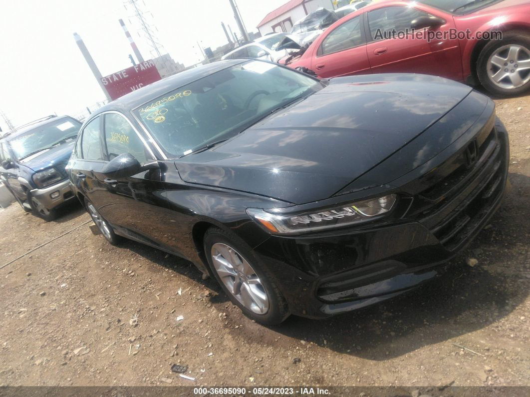 2019 Honda Accord Lx Black vin: 1HGCV1F14KA142418