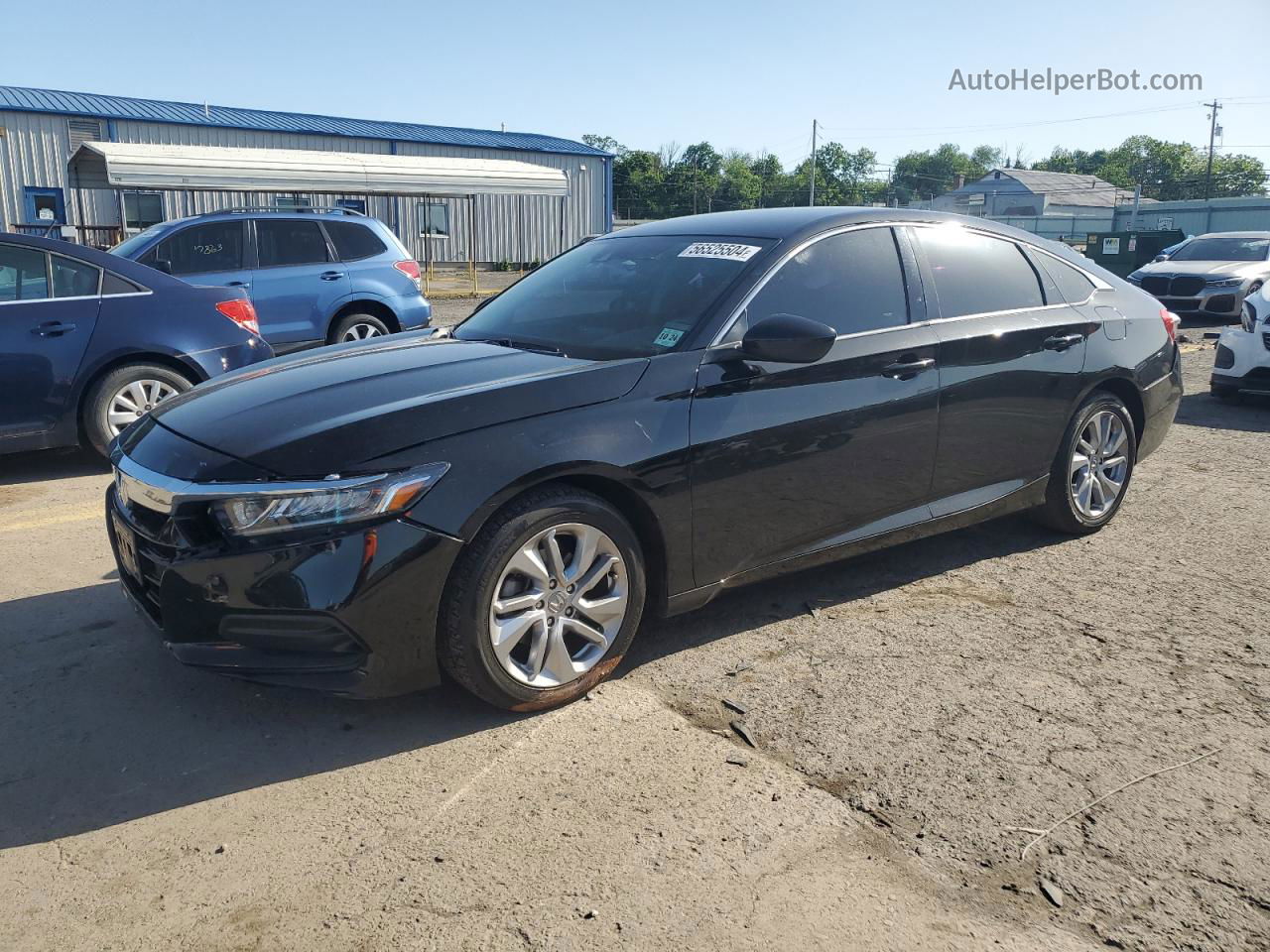 2019 Honda Accord Lx Black vin: 1HGCV1F14KA170493