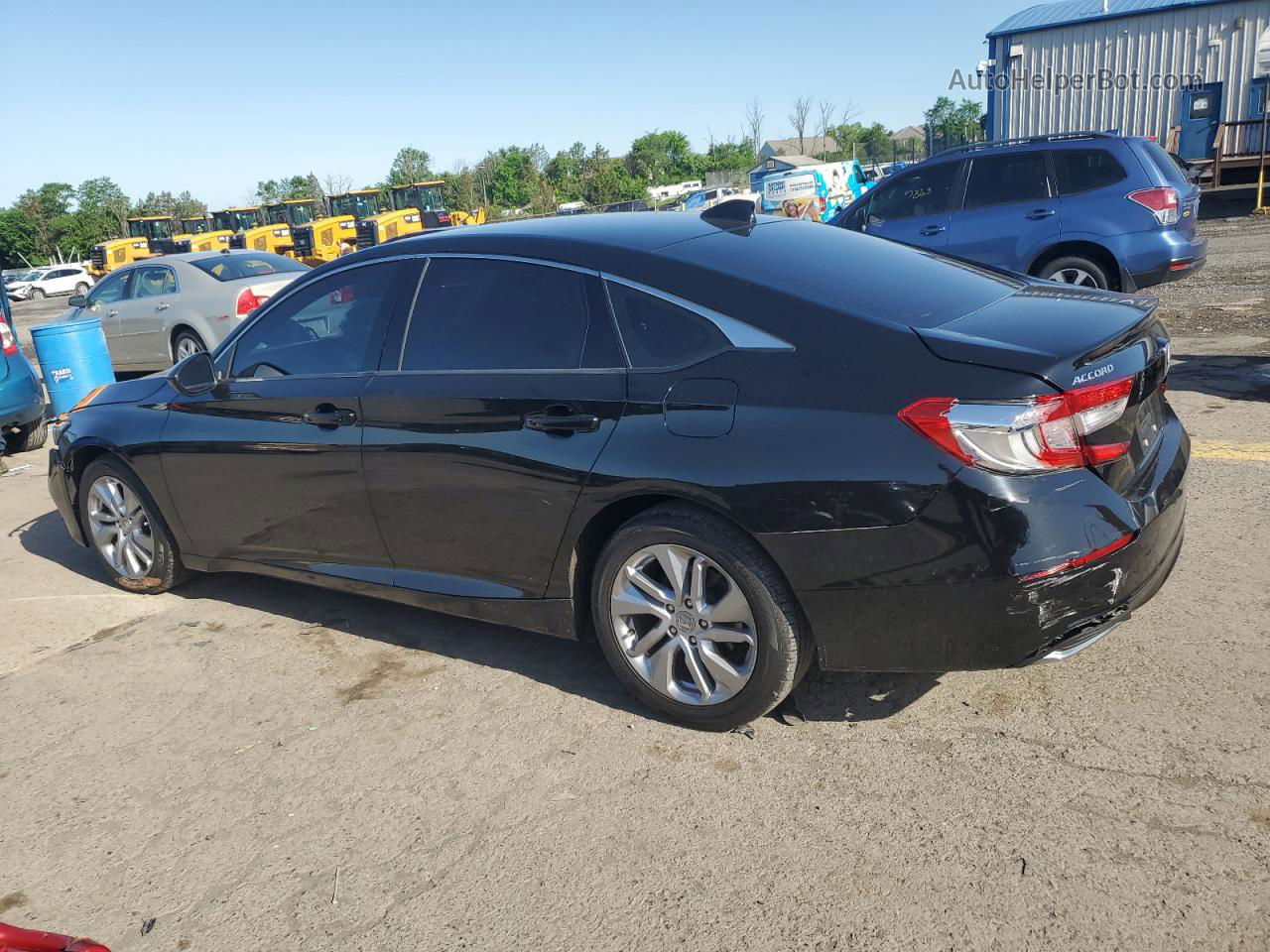 2019 Honda Accord Lx Черный vin: 1HGCV1F14KA170493