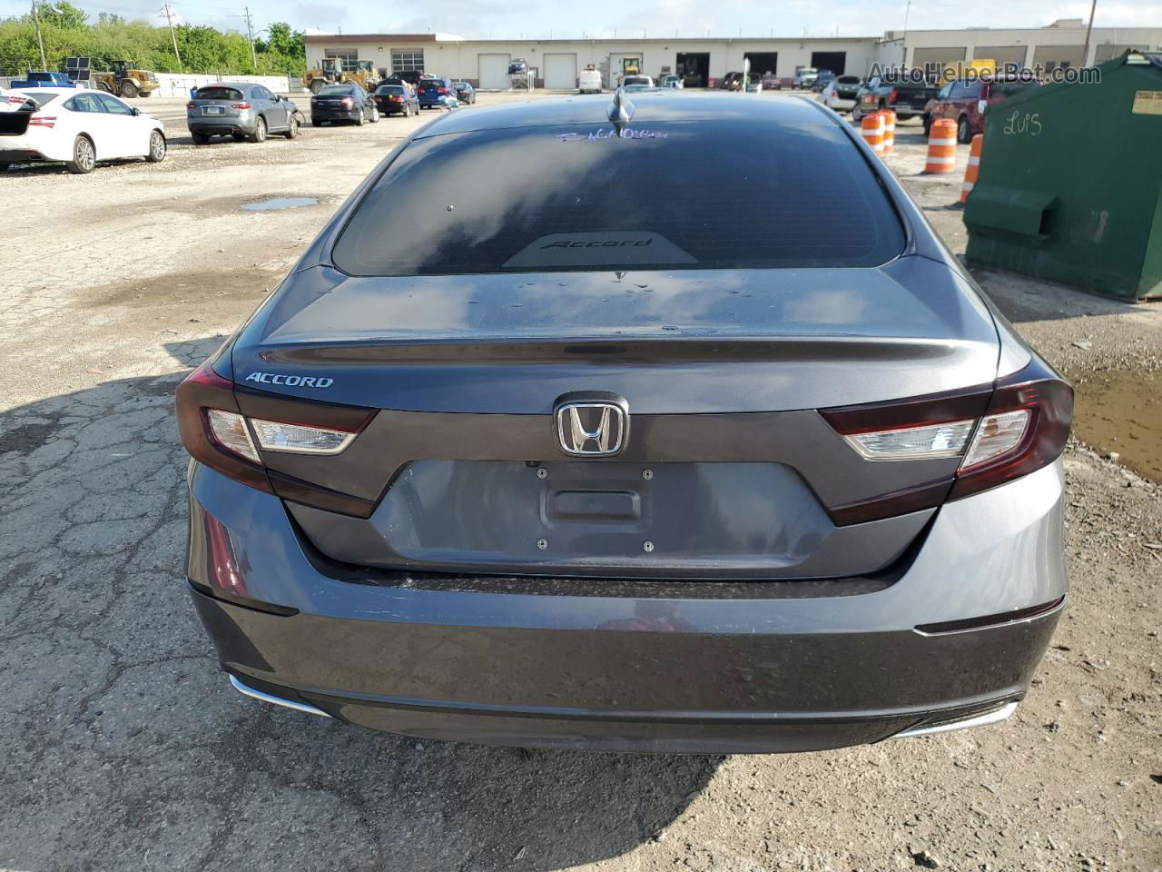 2018 Honda Accord Lx Gray vin: 1HGCV1F15JA151823