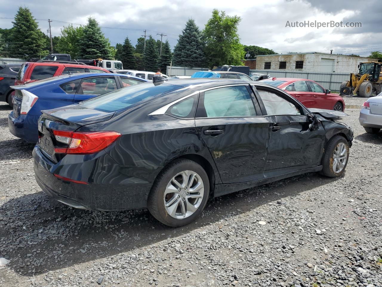 2018 Honda Accord Lx Black vin: 1HGCV1F15JA172199