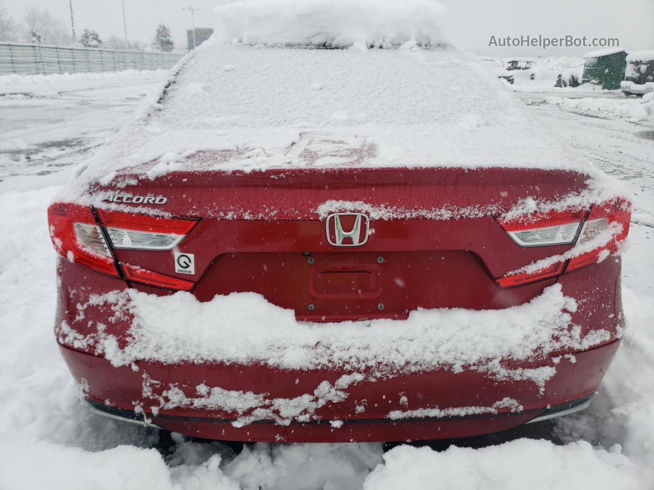 2018 Honda Accord Lx Red vin: 1HGCV1F15JA181906