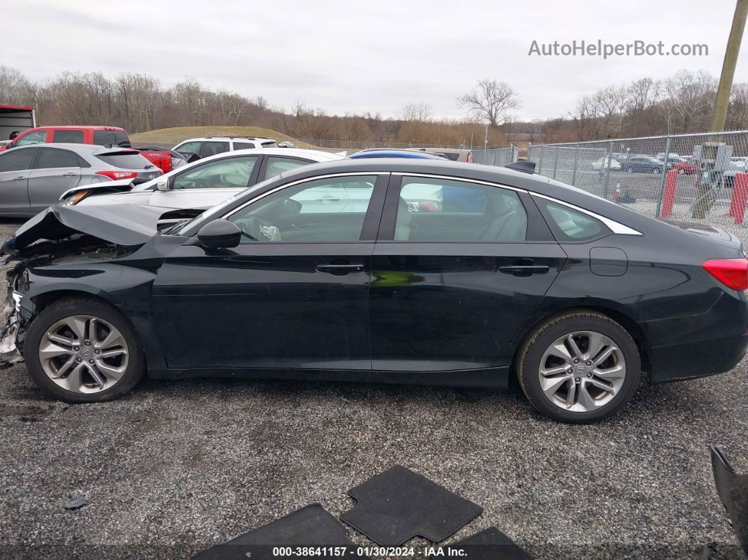 2018 Honda Accord Lx Black vin: 1HGCV1F15JA257883