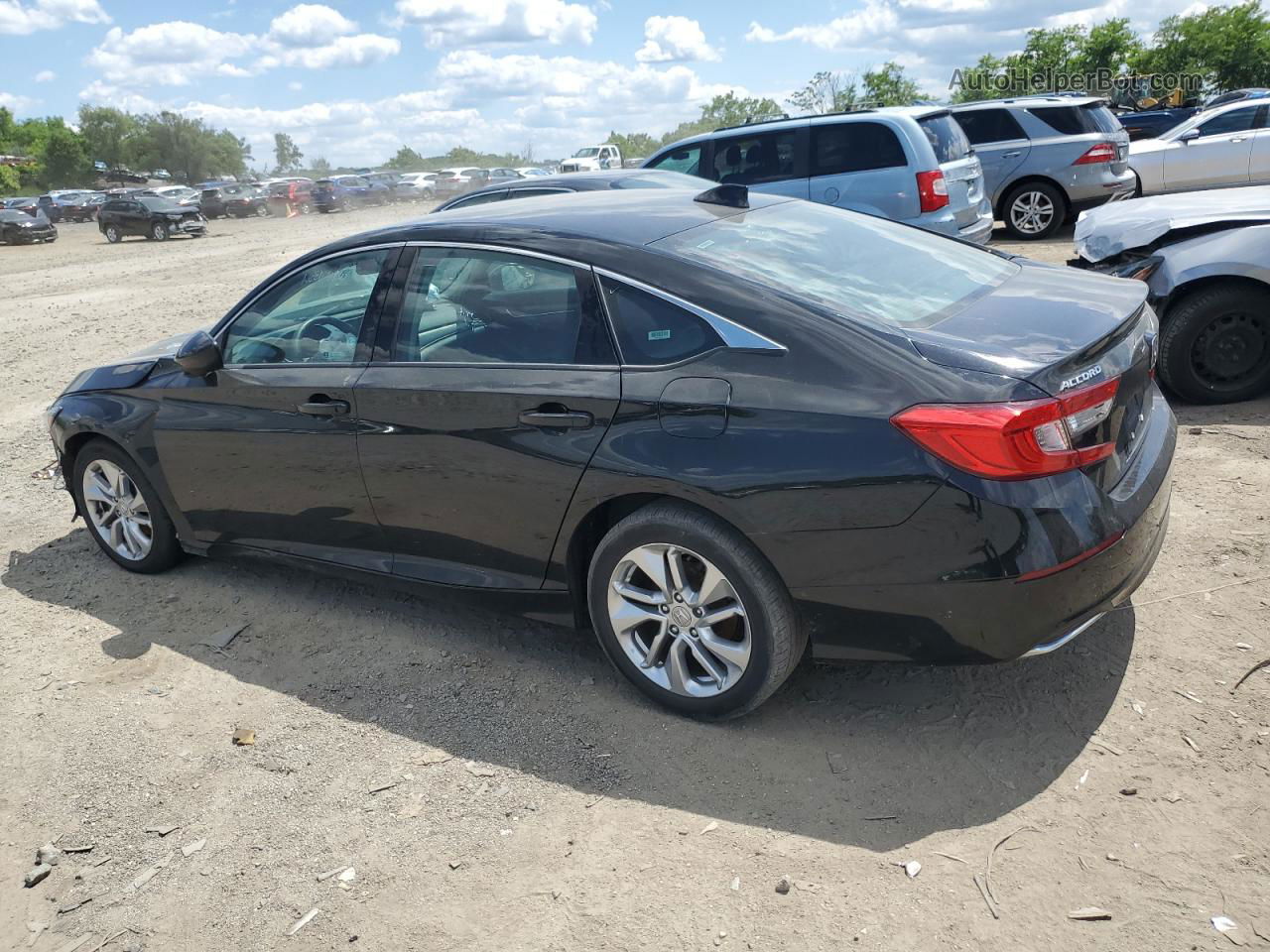 2019 Honda Accord Lx Black vin: 1HGCV1F15KA013264