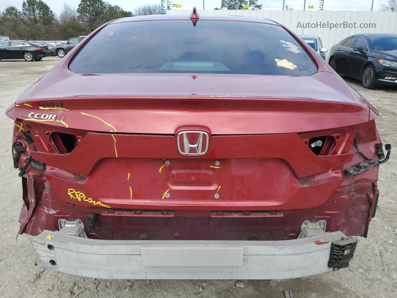 2019 Honda Accord Lx Red vin: 1HGCV1F15KA029061