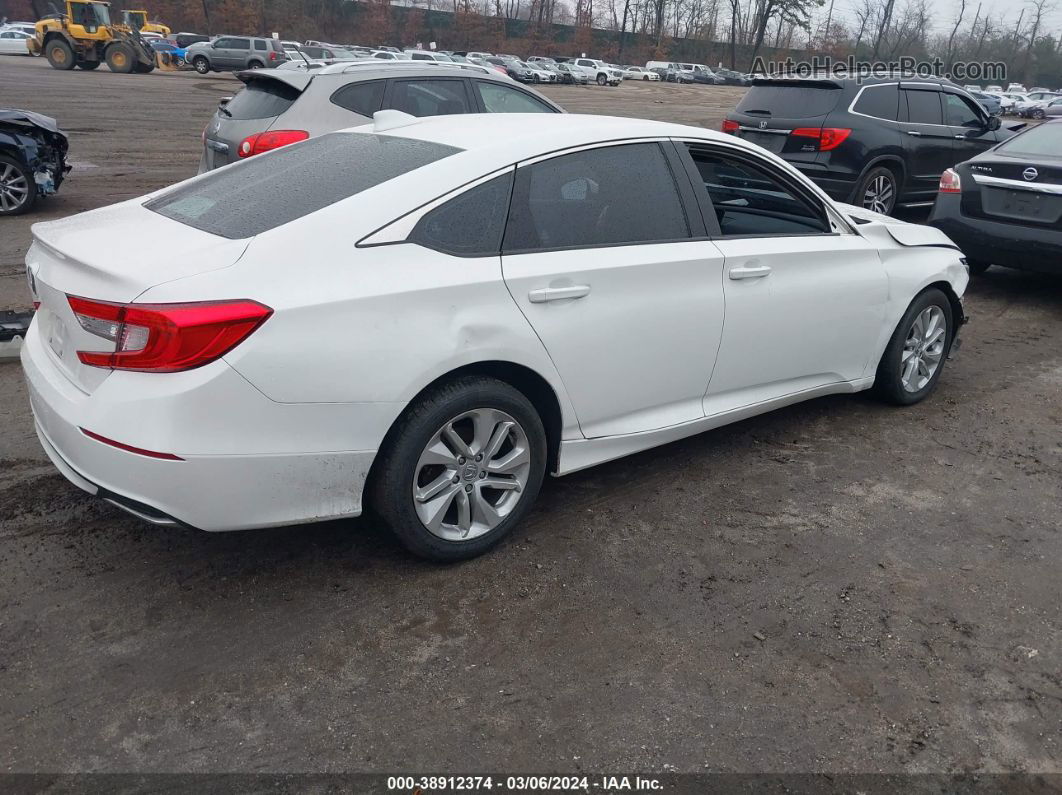 2019 Honda Accord Lx White vin: 1HGCV1F15KA084593