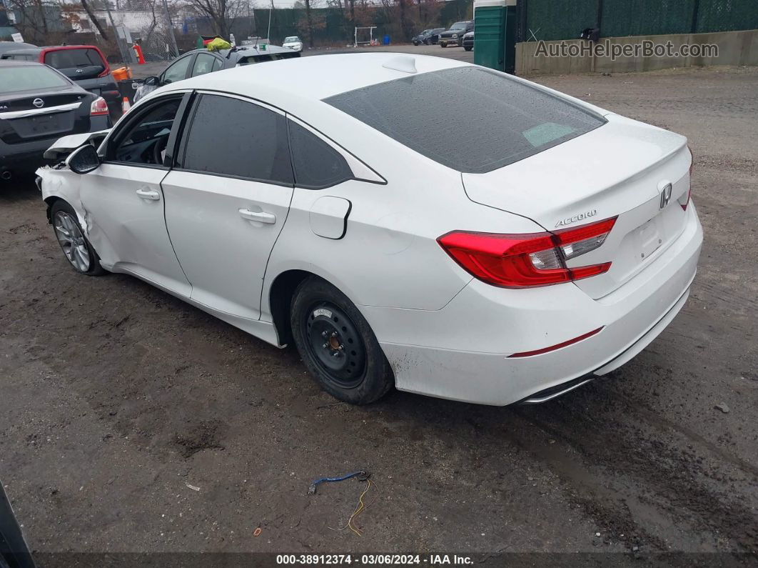 2019 Honda Accord Lx White vin: 1HGCV1F15KA084593