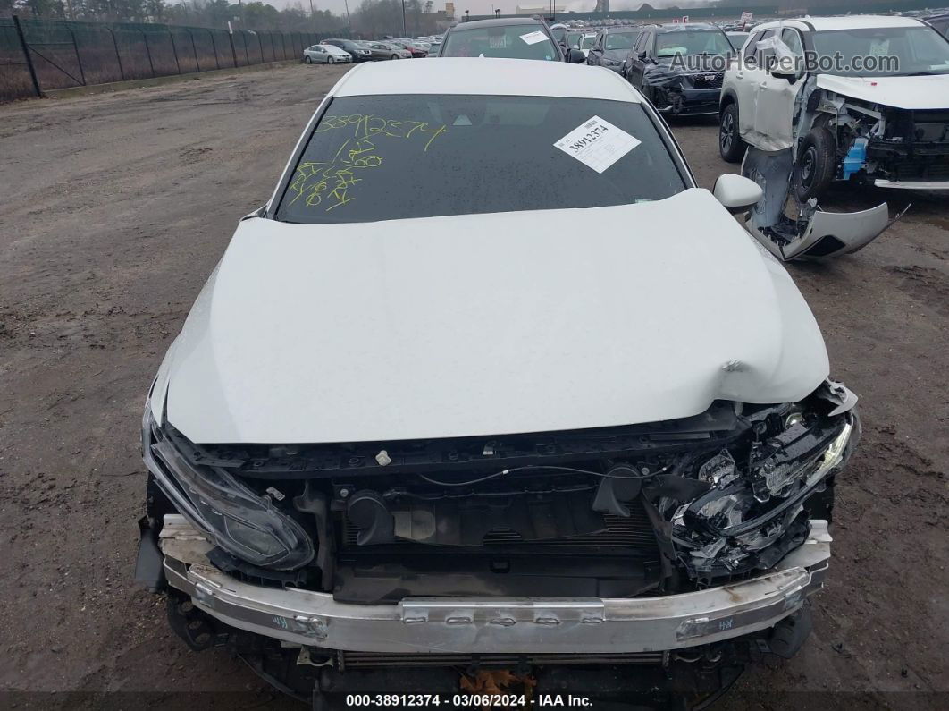 2019 Honda Accord Lx White vin: 1HGCV1F15KA084593