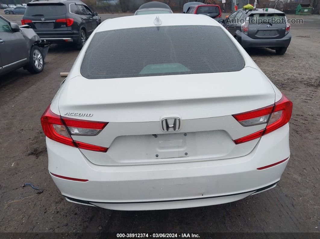 2019 Honda Accord Lx White vin: 1HGCV1F15KA084593