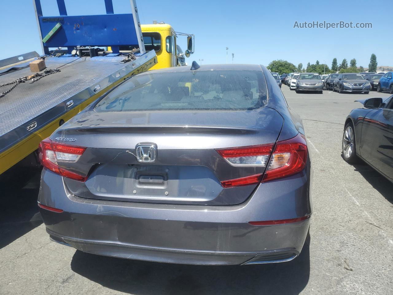 2019 Honda Accord Lx Gray vin: 1HGCV1F15KA086652