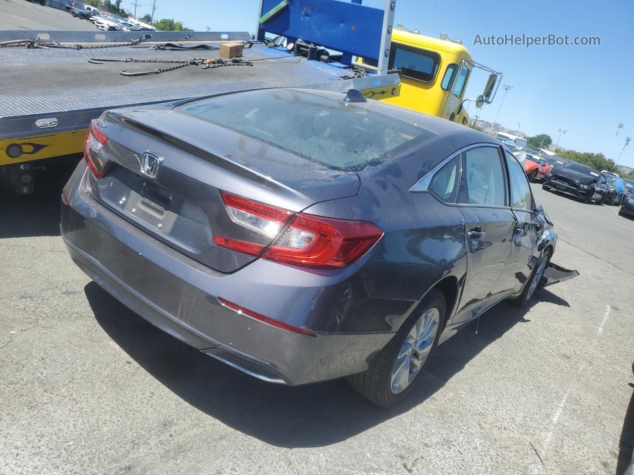 2019 Honda Accord Lx Gray vin: 1HGCV1F15KA086652