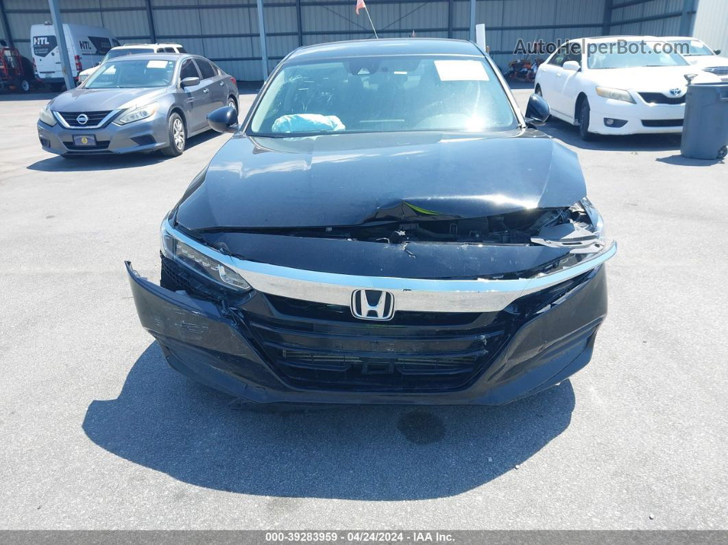 2019 Honda Accord Lx Black vin: 1HGCV1F15KA102199