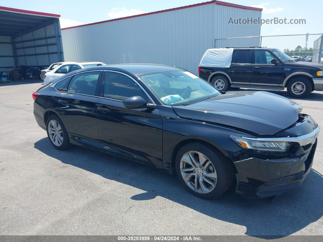 2019 Honda Accord Lx Black vin: 1HGCV1F15KA102199